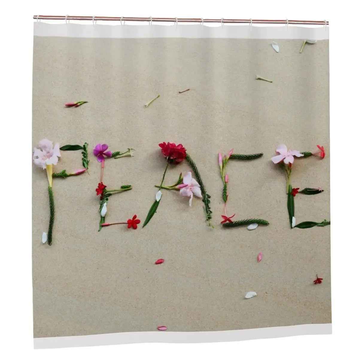 Flower Petal "Peace" Shower Curtain