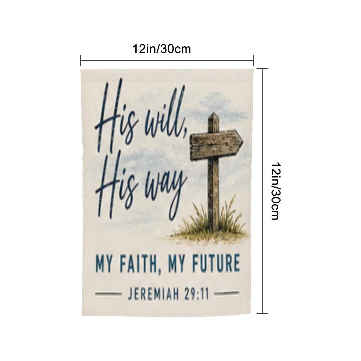 Colorful outdoor garden flag with sandy beach design, perfect for yard decorations and enhancing garden decor.