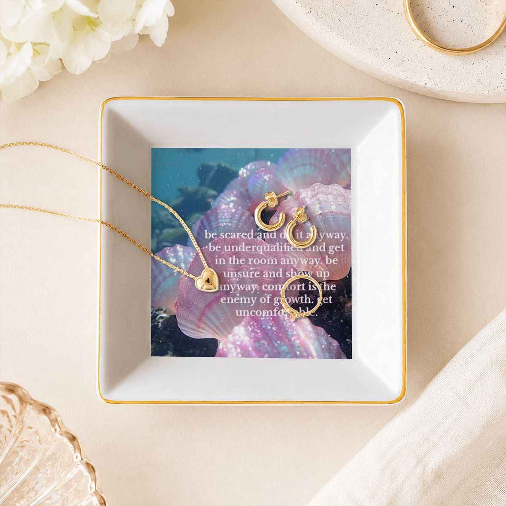 Gold Trim Jewelry Dish Do it Anyways