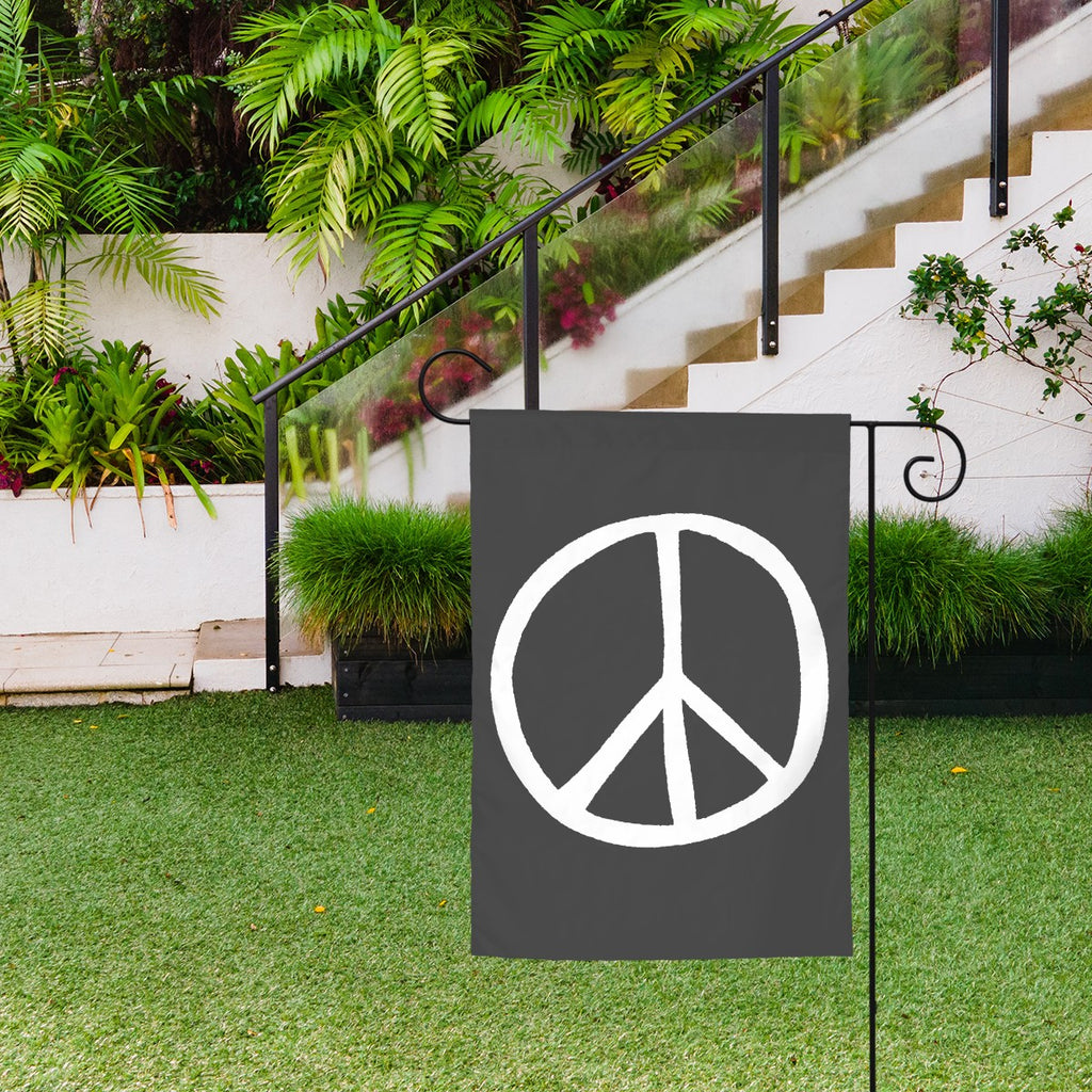 Peace Symbol Garden Flag