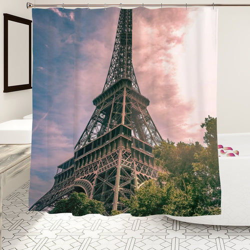 Eiffel Tower Shower Curtain