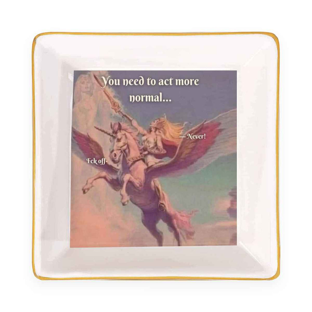 Gold Trim Jewelry Dish She-ra