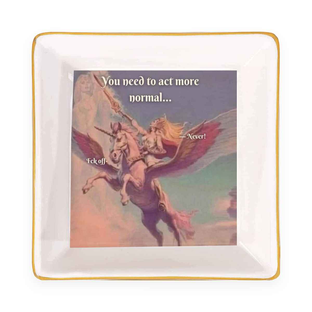 Gold Trim Jewelry Dish She-ra