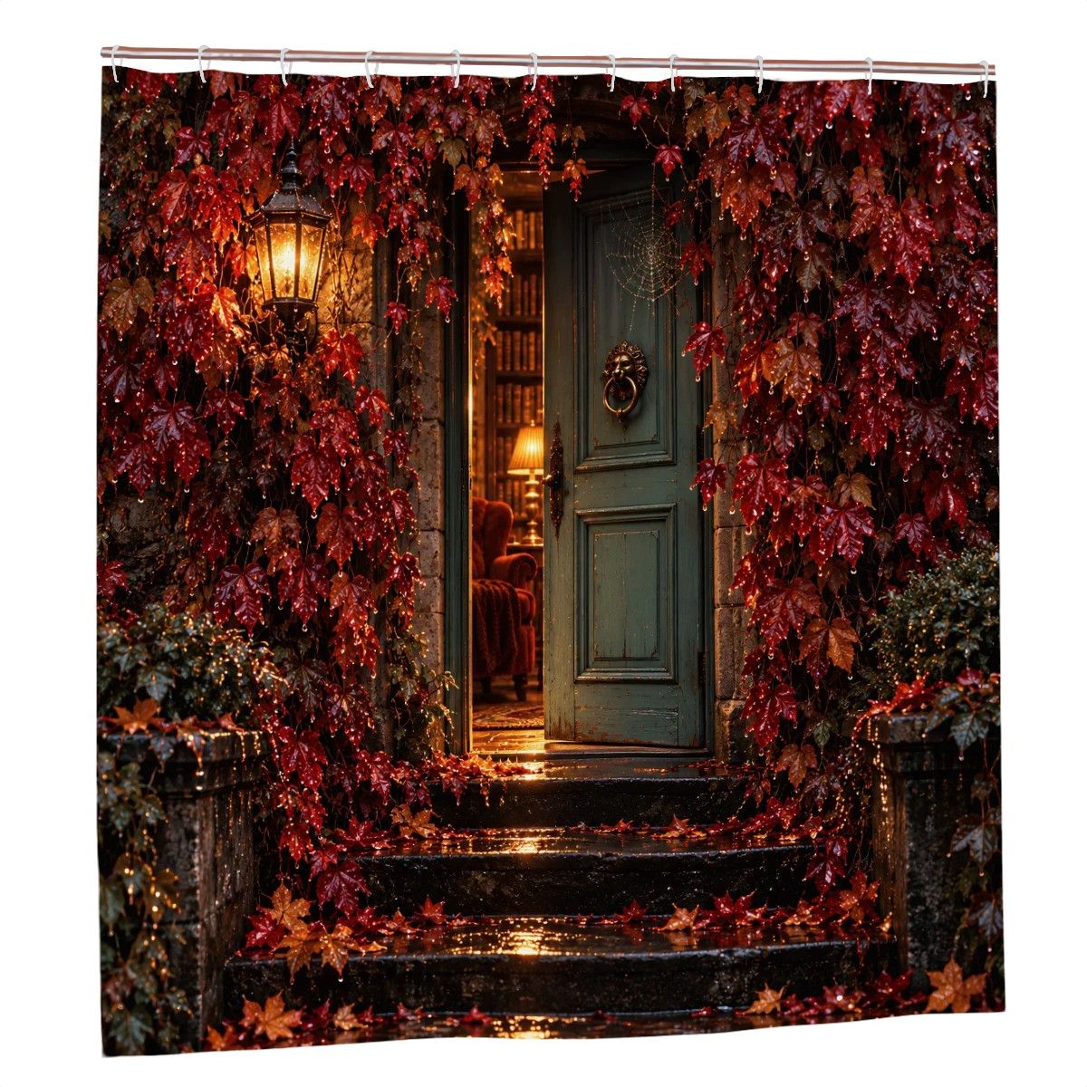 Open Door Shower Curtain - 72" x 72" Waterproof Doorway Art Print