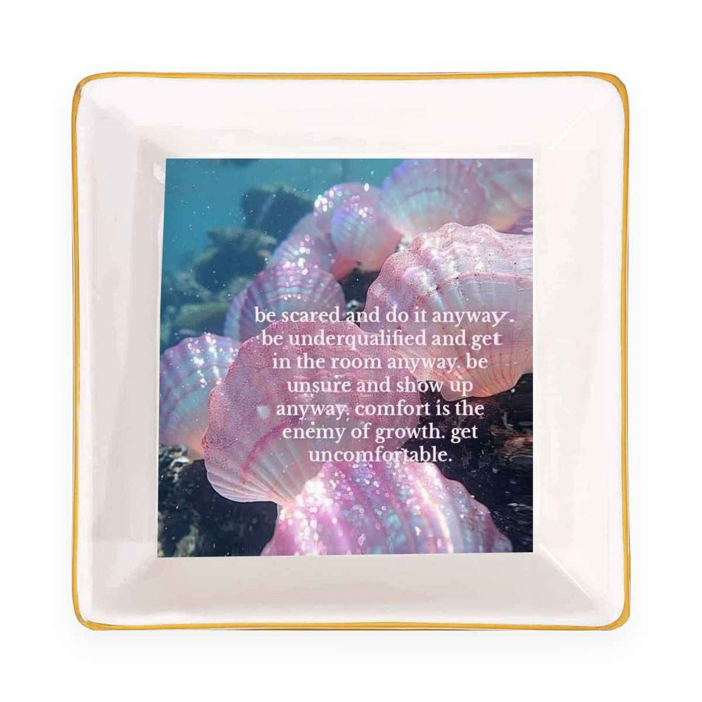 Gold Trim Jewelry Dish Do it Anyways